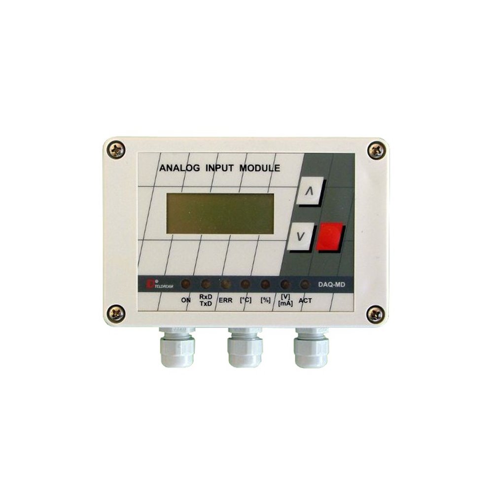Moduł pomiarowy z wyświetlaczem - ANALOG INPUT MODULE DAQ-MD - do pomiaru temperatury i wilgotności (bez czujnika)