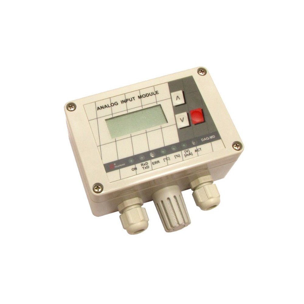 Moduł pomiarowy z wyświetlaczem - ANALOG INPUT MODULE DAQ-MD - do pomiaru temperatury i wilgotności (z czujnikiem)